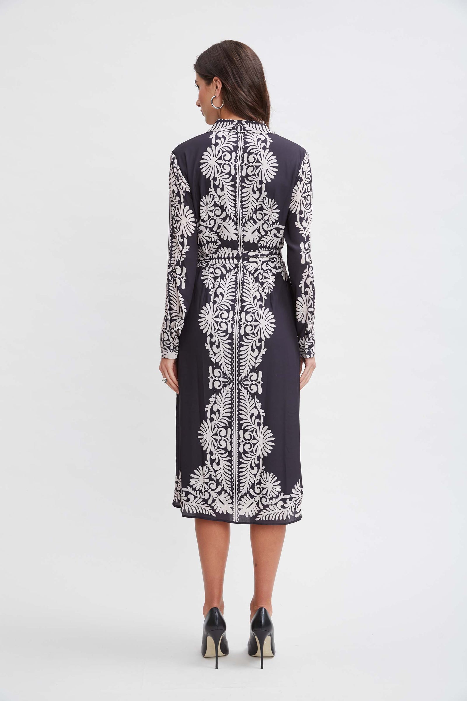 T Tahari Paisley Shirt Dress Elie Tahari