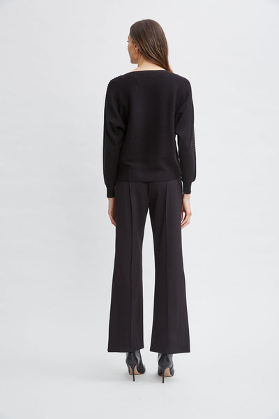 T-Tahari Chain Sleeve Sweater Image 6