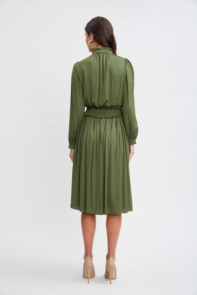 T-Tahari Smocked Airflow Dress Elie Tahari T-Tahari Smocked Airflow Dress Elie Tahari