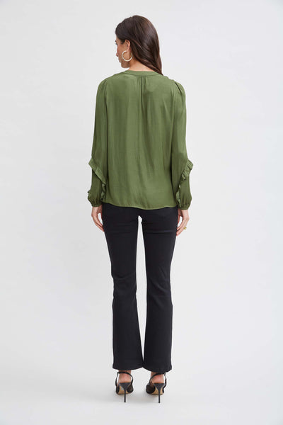 T-Tahari Split Neck Shirt Image 5