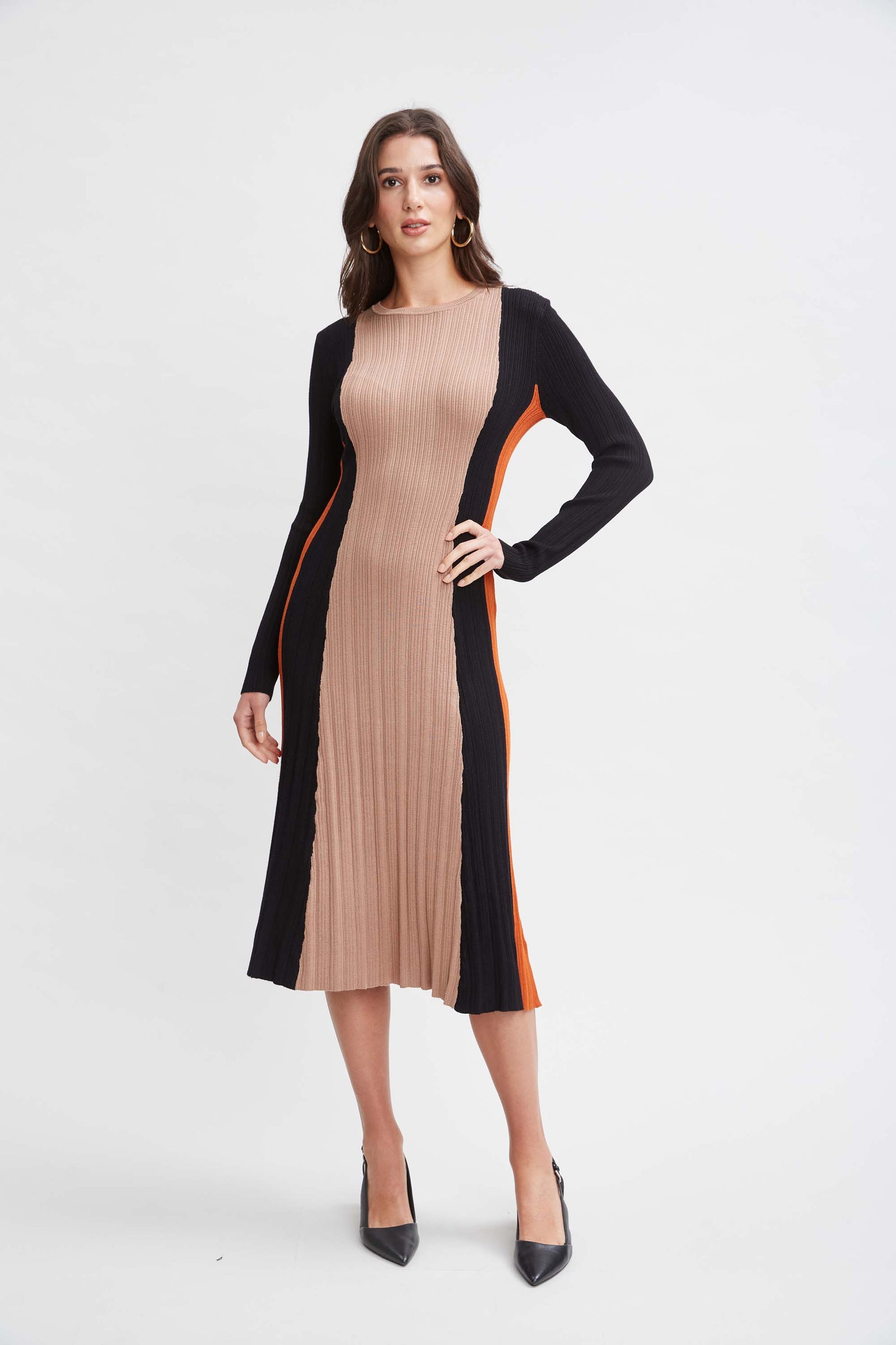 T-Tahari Color Block Sweater Dress Elie Tahari T-Tahari Color Block Sweater Dress Elie Tahari