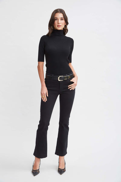 T-Tahari Short Sleeve Button Sweater Image 2