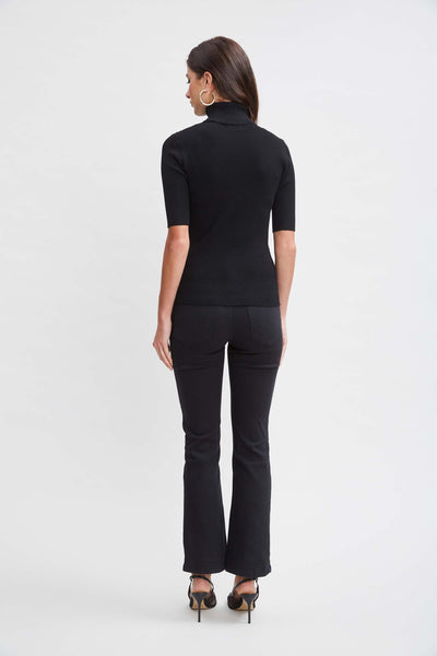 T-Tahari Short Sleeve Button Sweater Image 4