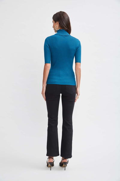 T-Tahari Short Sleeve Button Sweater Image 4
