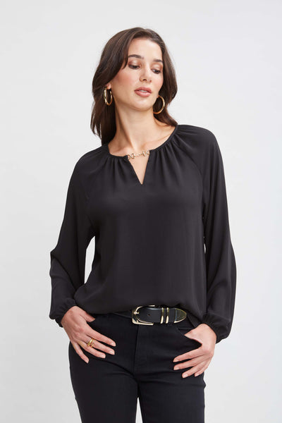 T-Tahari Keyhole Detail Shirt Image 4