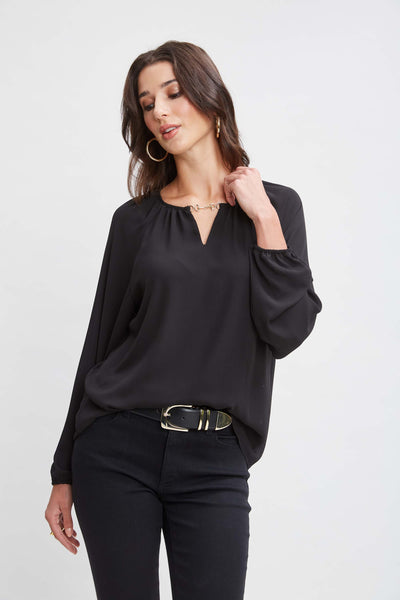 T-Tahari Keyhole Detail Shirt Image 1