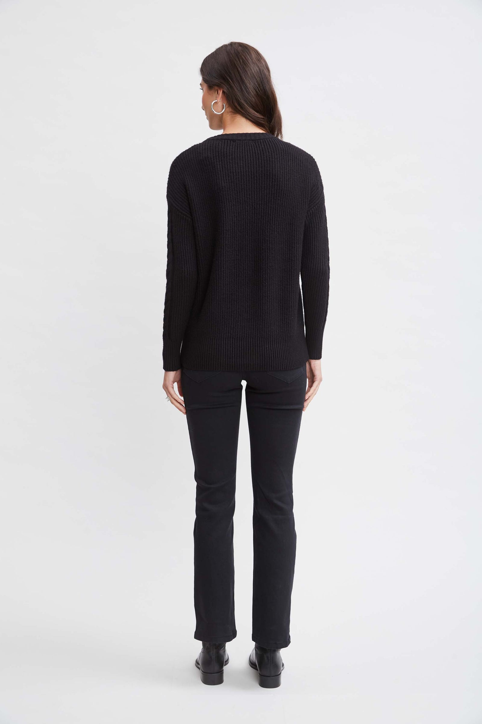 THE TOÉ / Haringey Pullover /ブラック 新品タグ付き T-Tahari Cable Knit Sweater – Elie Tahari