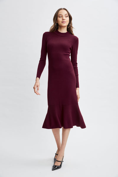 T-Tahari Flare Sweater Dress Image 3
