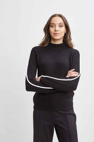 T-Tahari Stripe Sleeve Sweater Image 3