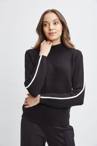 T-Tahari Stripe Sleeve Sweater Image 1