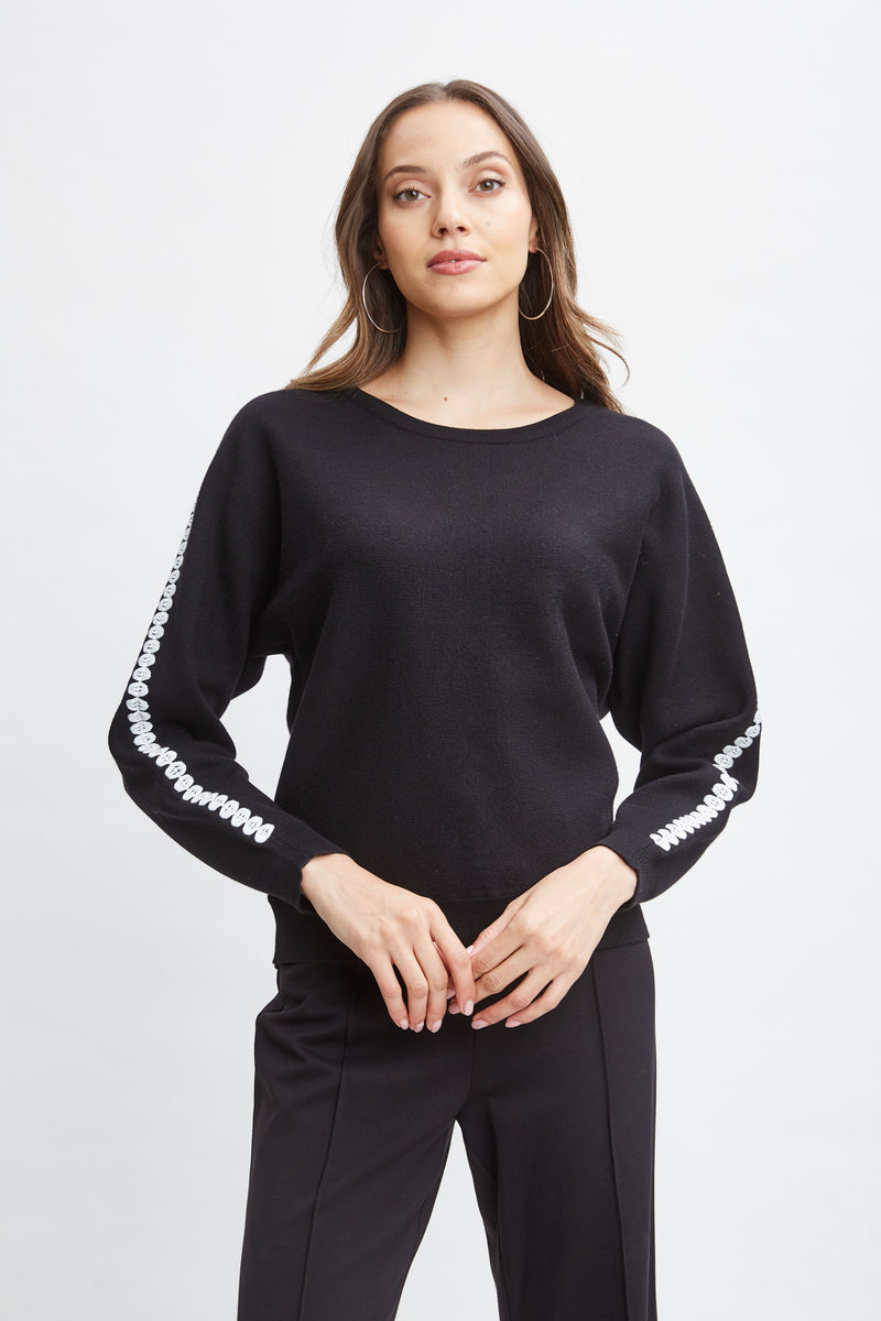 T Tahari Stitch Sleeve Sweater Elie Tahari