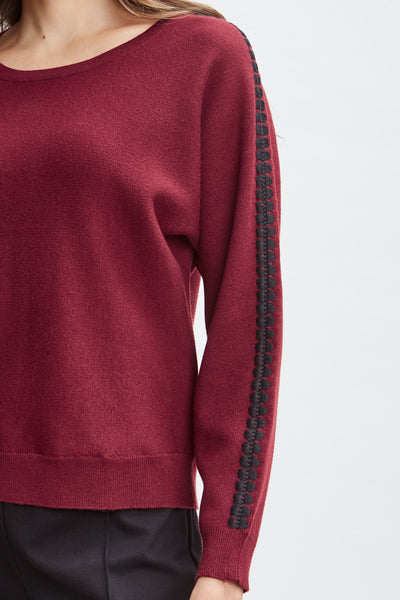 T-Tahari Stitch Sleeve Sweater Image 5