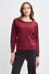 T-Tahari Stitch Sleeve Sweater