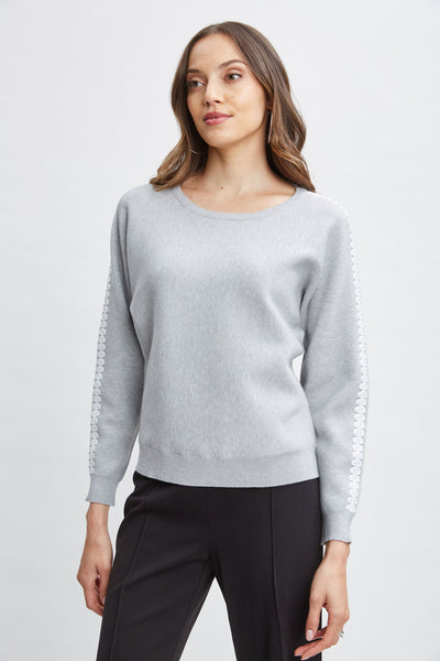 T-Tahari Stitch Sleeve Sweater Image 1
