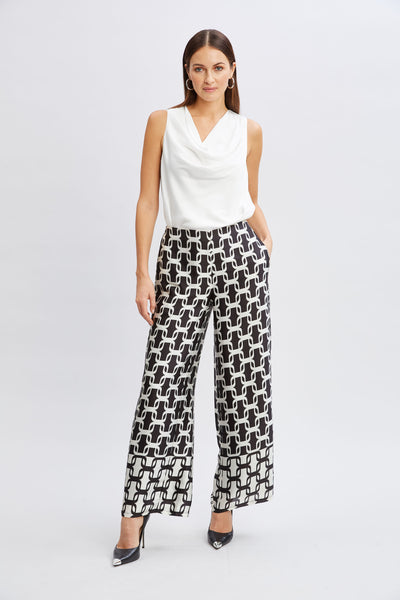 T-Tahari Geometric Chain Pant Image 4