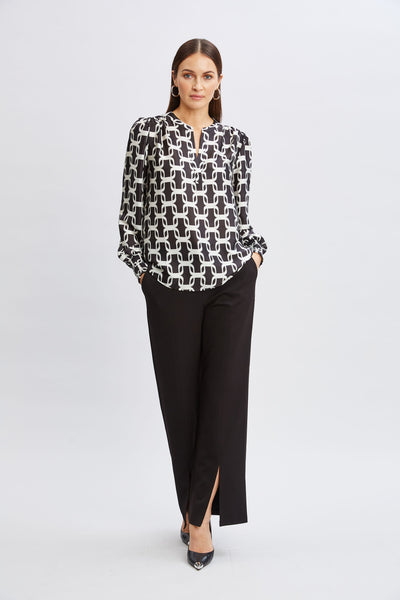 T-Tahari Geometric Chain Shirt Image 4