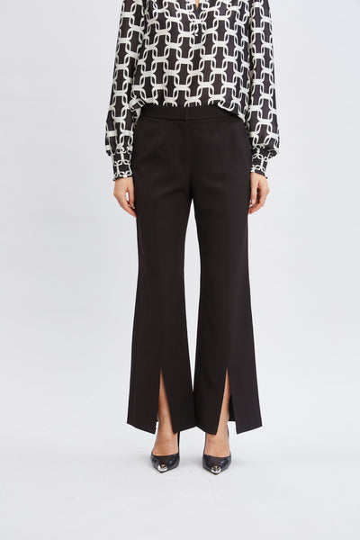 T-Tahari Wide Leg Slit Pant Image 1