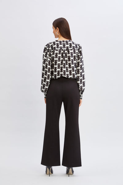 T-Tahari Wide Leg Slit Pant Image 5