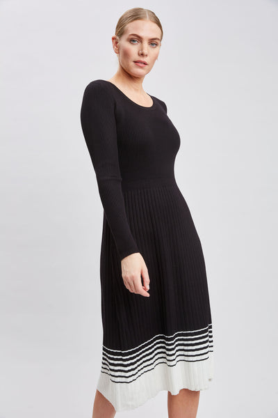 T-Tahari Stripe Hem Dress Image 4