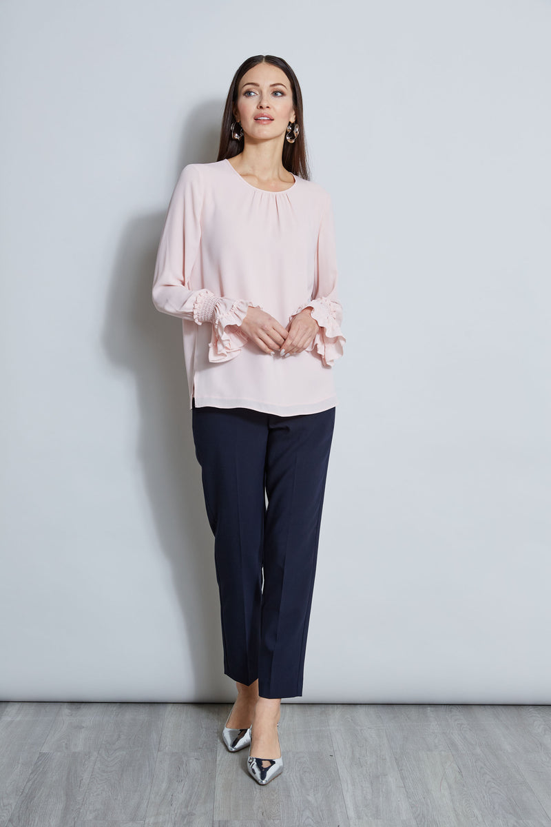 T-Tahari Ruffle Cuff Shirt