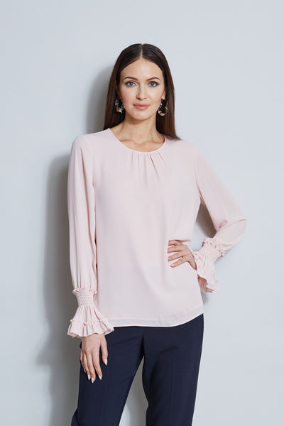 T-Tahari Ruffle Cuff Shirt Image 1