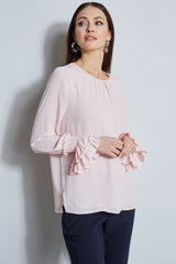 T-Tahari Ruffle Cuff Shirt