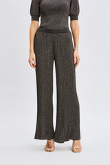 T-Tahari Metallic Wide Leg Pant