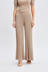 T-Tahari Metallic Wide Leg Pant