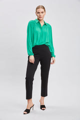 T-Tahari Shirred Button Down Shirt