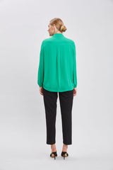 T-Tahari Shirred Button Down Shirt