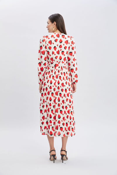 T-Tahari Shadow Heart Wrap Dress Image 5