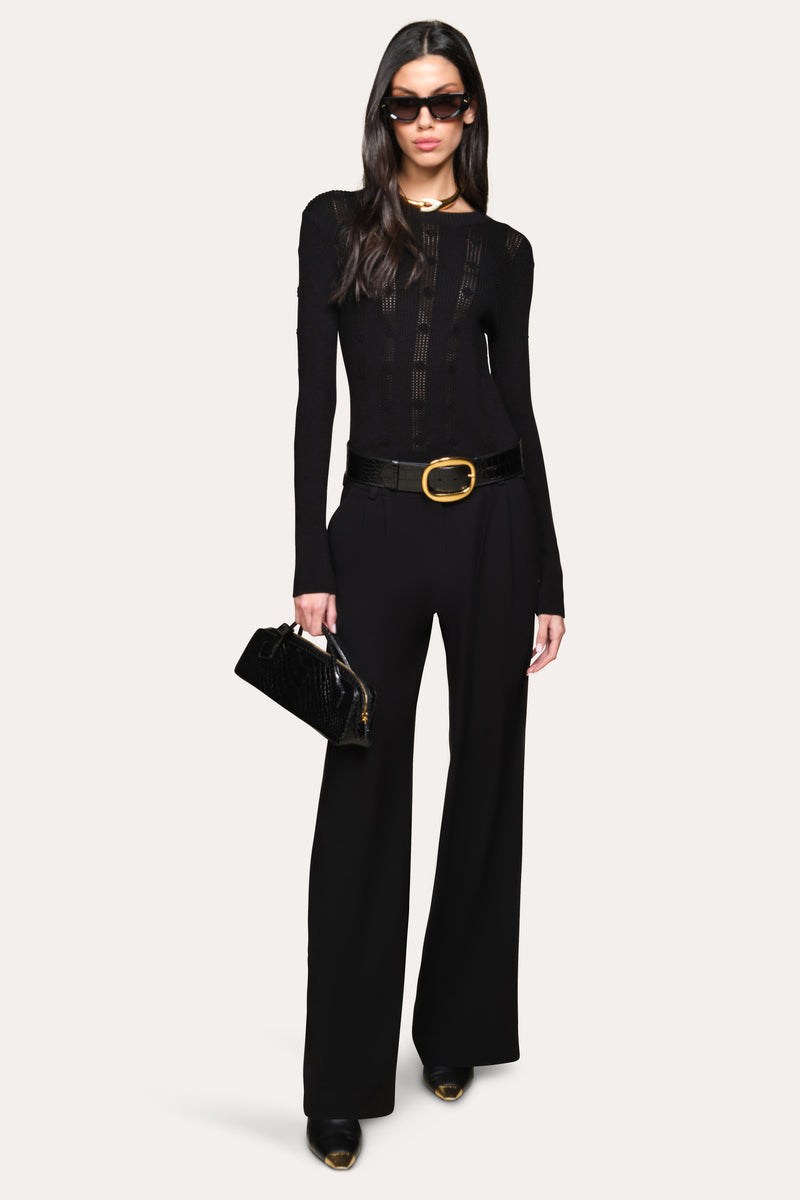 Silk Pointelle Sweater