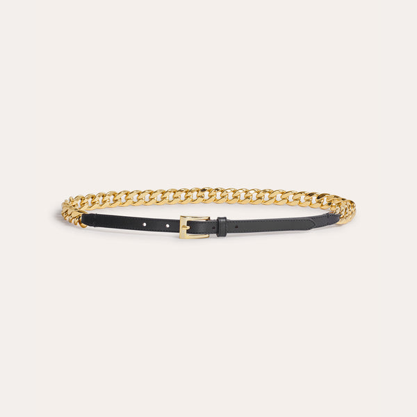 Size Med NWOT
Elie Tahari Gold Chain Link Belt with Leather Buckle Detail. Nili Lotan Nili Leather Belt | Saks Fifth Avenue main image 3