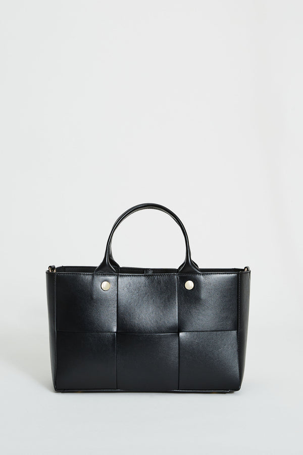 Leather Weave Handbag
