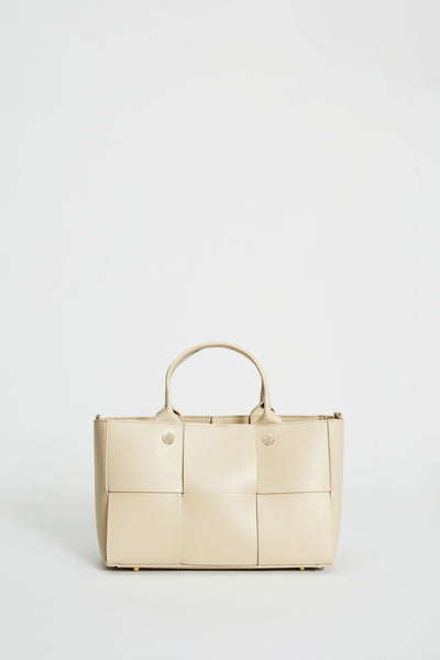 Leather Weave Handbag Image 1