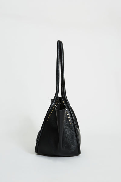 Leather Stud Tote Image 2