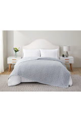 Tahari Stitched Reversible Coverlet Blanket, Queen