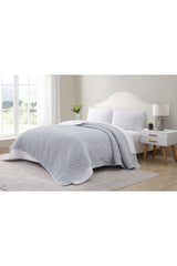 Tahari Stitched Reversible Coverlet Blanket, Queen