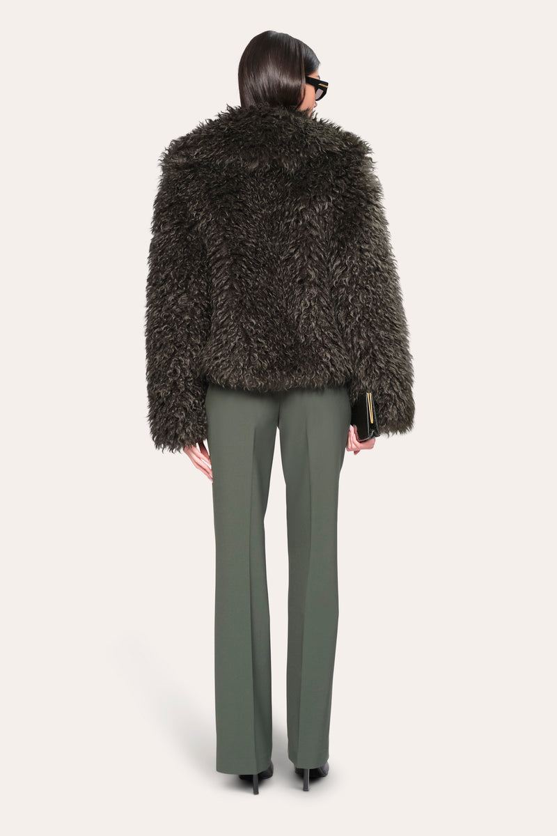 Fur Jacket Tahari Leopard Jacket Plush Shearling Coat – Elie Tahari