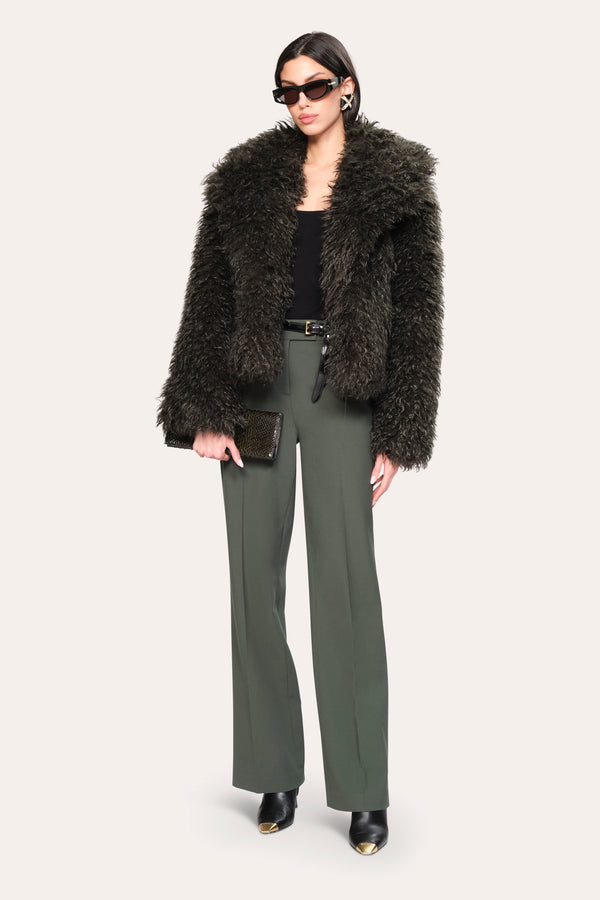 Plush Shearling Coat