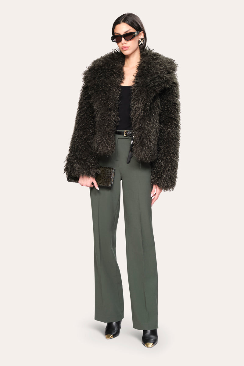Plush Shearling Coat