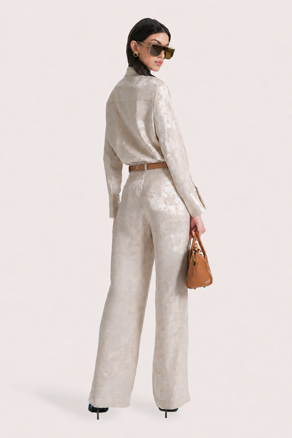 Terra Linen Jacquard Trousers