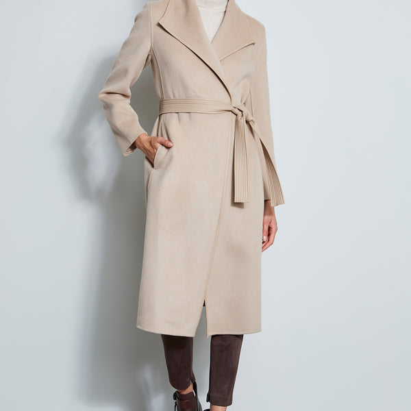 Tahari alice wool discount maxi coat