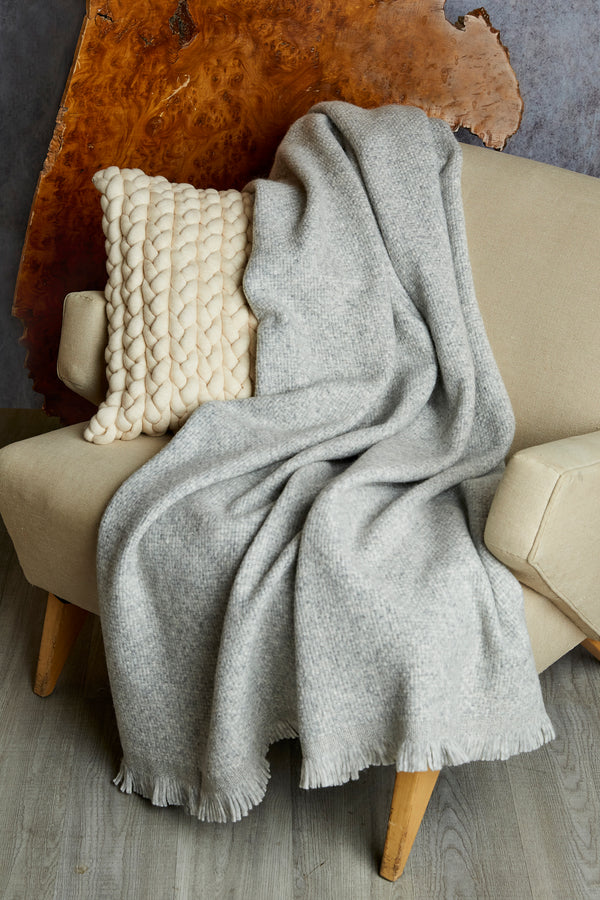 Alpaca Knit throw