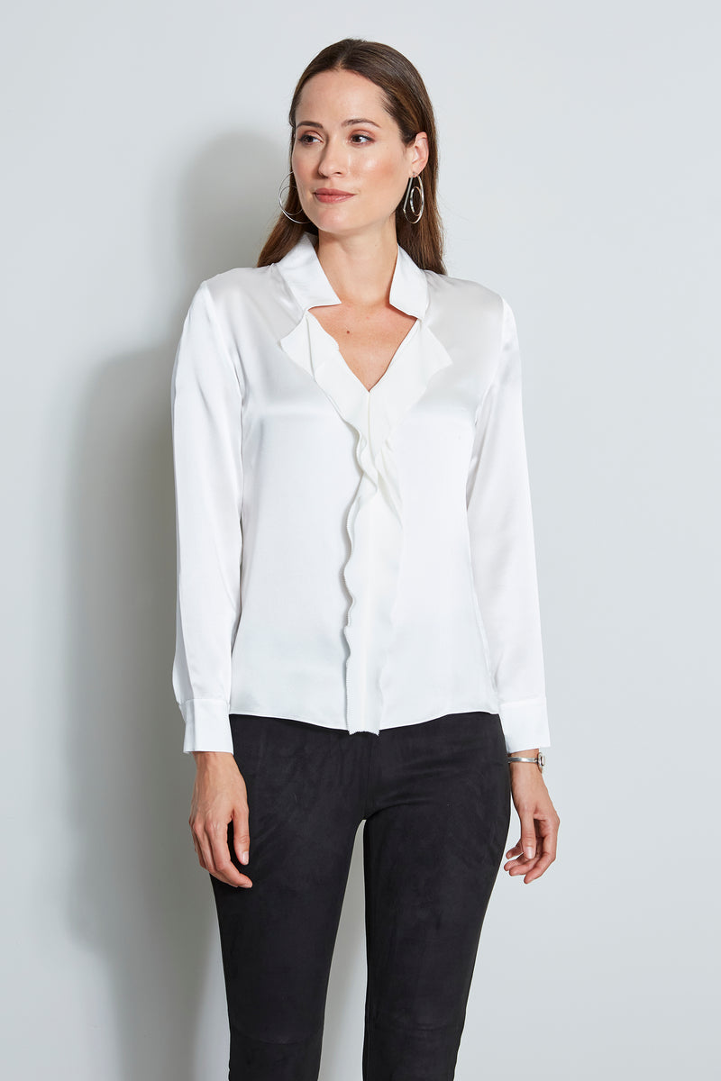 Silk Satin Cascade Shirt