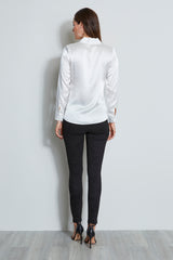 Silk Satin Cascade Shirt
