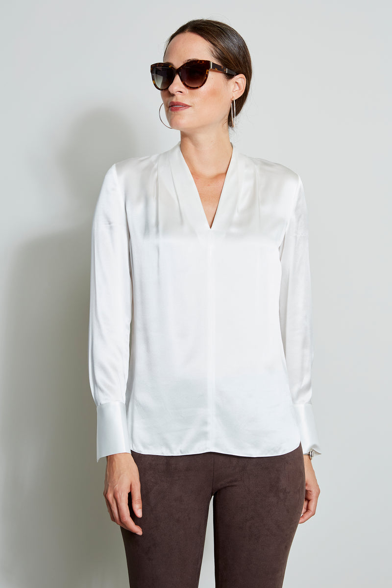 Contour Silk Satin Shirt
