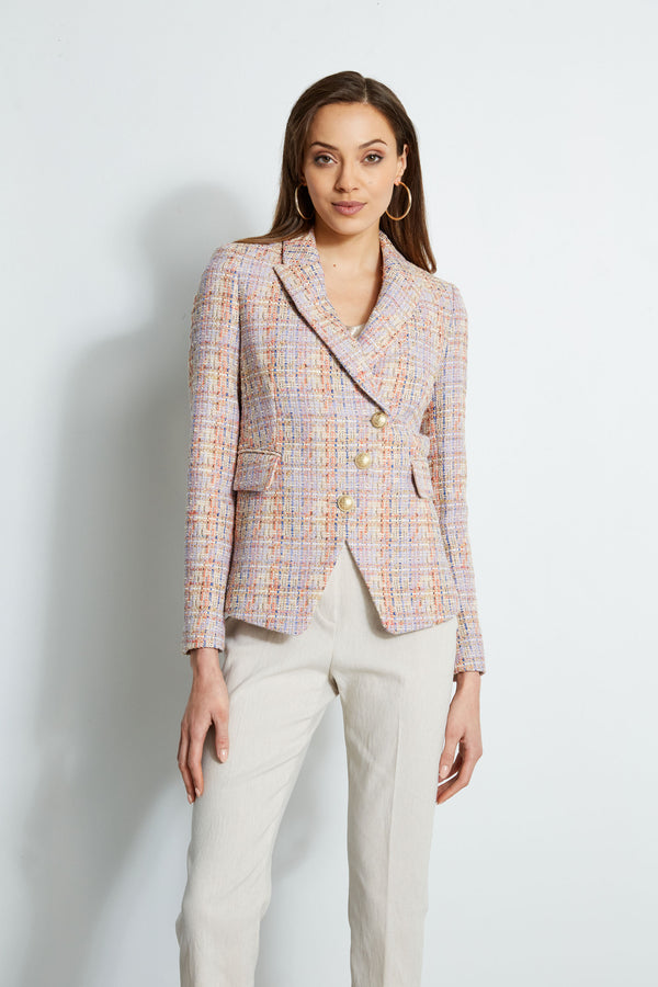 Tweed 3 Button Blazer