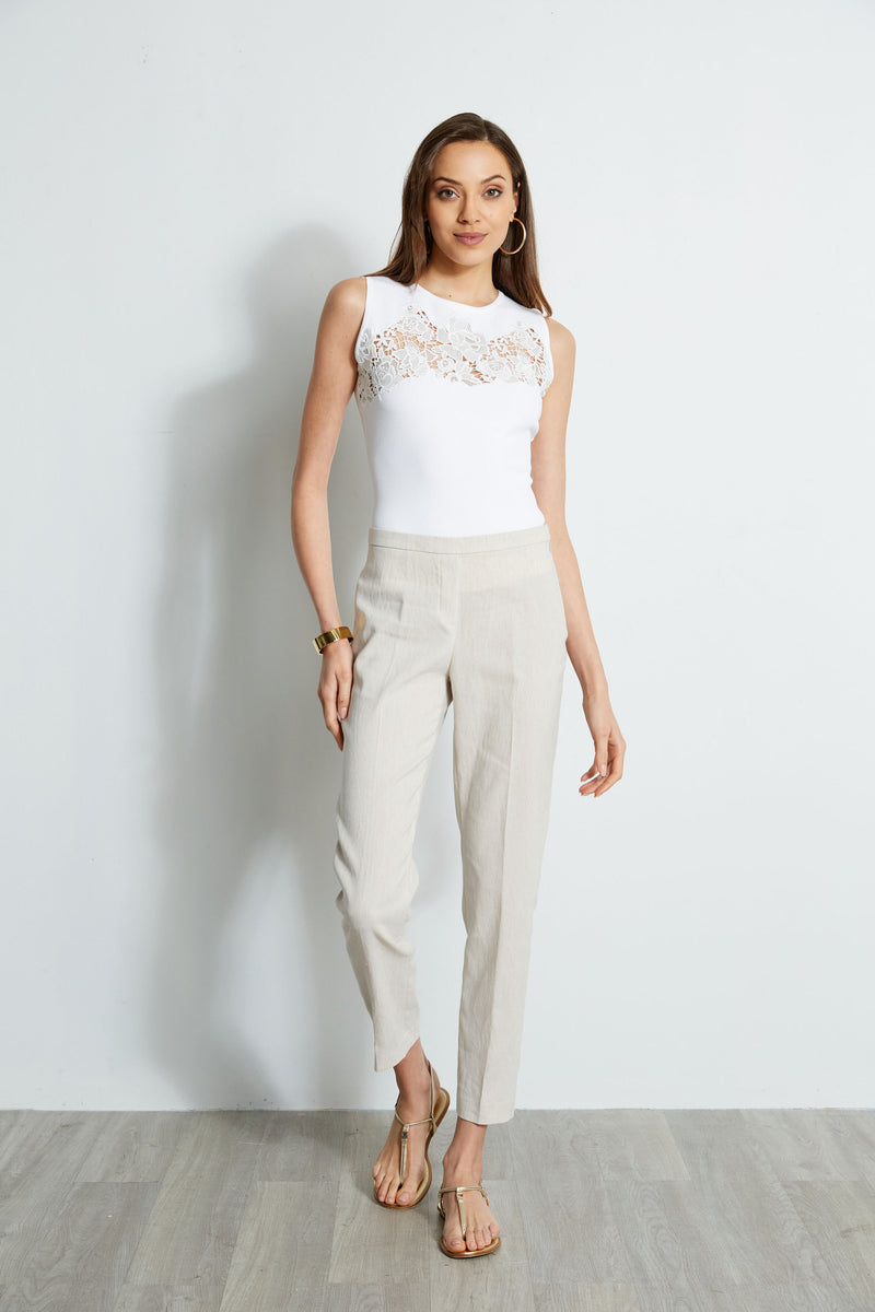 Slim Fit Linen Pant