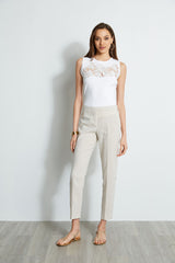 Slim Fit Linen Pant